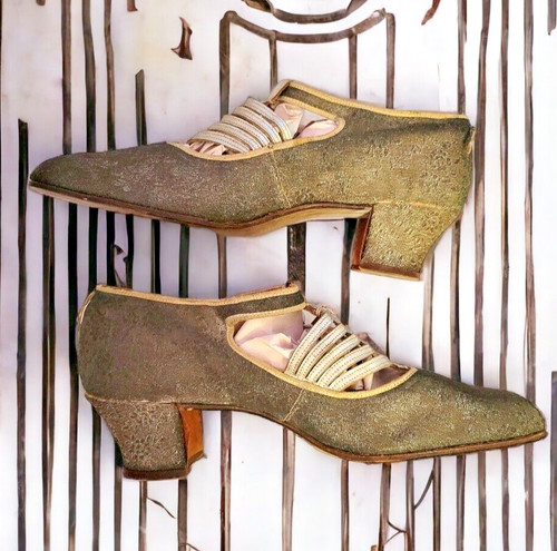 Vintage art deco flapper shoes - flapper,