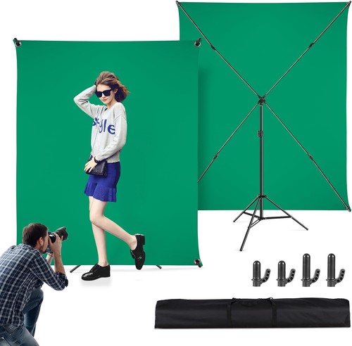 Green screen with stand x - with,