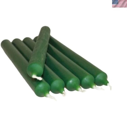 Unscented dark green candle - green,