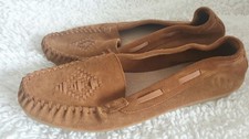 FATFACE TAN MOCCASIN FLAT
