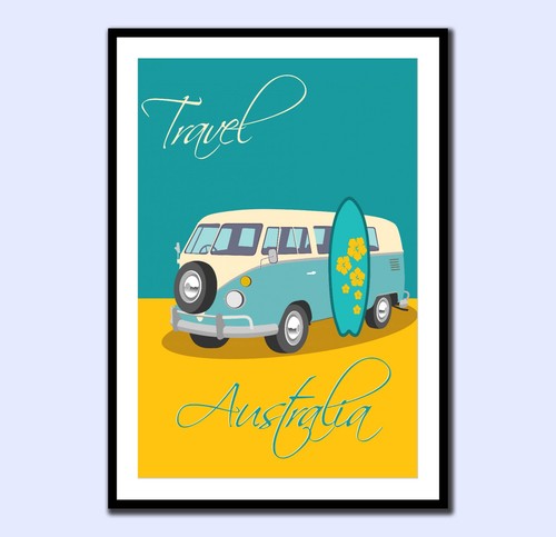 Retro vintage style australia - retro,