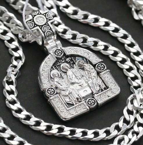 Holy trinity icon pendant 925 - holy,