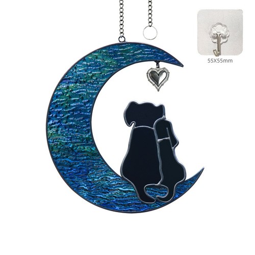 Stained glass dog - stained,