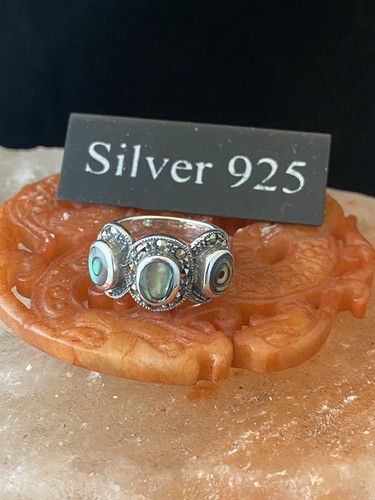 Solid silver shell ring - solid, (