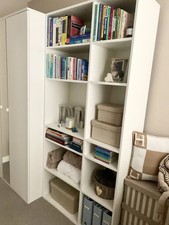 Ikea White Vihals Shelving Unit Bookcase Storage Unit Shelving Unit 10 Shelves