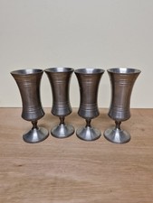 Set Of 4 PP Pewter Wine