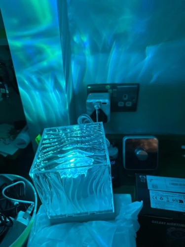 Ripple glass cube colour - cube,