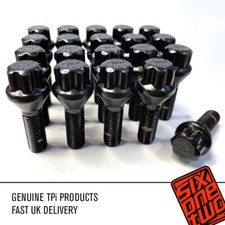 20 x TPi Black Wheel Bolts