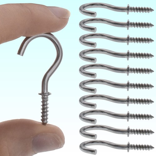 Galvanised screw hook 10 - screw,