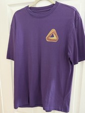 Palace Tri Bagel T-Shirt Pool Purple  – Size Medium – Used