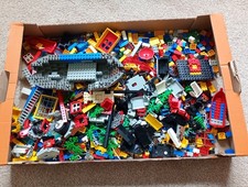 Vintage Mixed Lot LEGO Boats Hull Wheels Trees Bricks Base Plates 2.5kg Appx