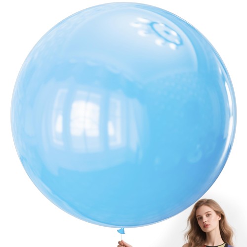 Light blue balloons - blue, 36