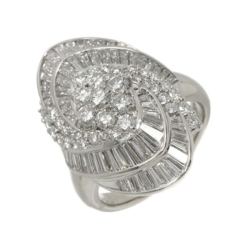 Diamond 01ct ring pt - diamond, 3.01ct