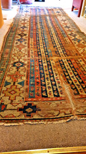 Antique caucasian kazak rug - antique,
