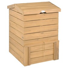Solid Wood Compost Bin with