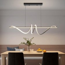 120cm Black Spiral LED Pendant