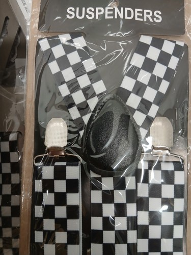 Police black white check - black,