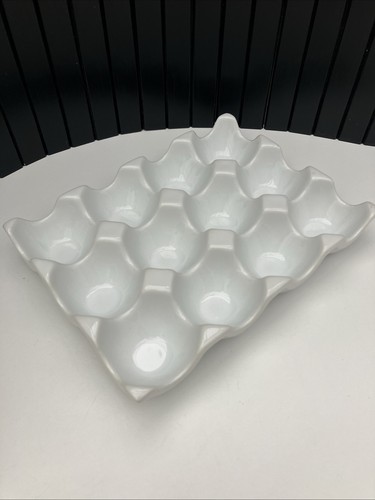 White porcelain egg - white,