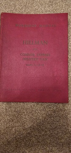 Workshop manual for hillman - workshop,