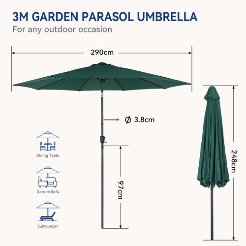 Outdoor garden parasol - garden,