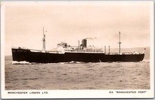 RPPC POSTCARD S.S. "MANCHESTER