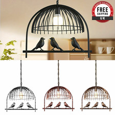 Vintage Bird Cage Ceiling Lamp