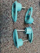 McGregor Mer1232 Lawnmower Handle Fixings NutsAnd Bolts Hooks Top & Bottom x 4 