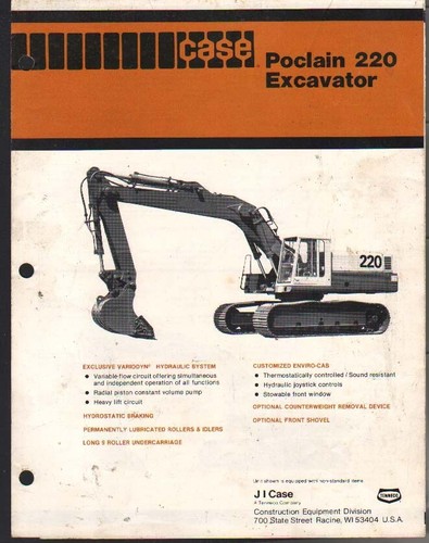 Case poclain 220 - case, tracked