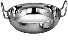 2x 17 CM Steel Indian Food
