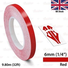 6mm Roll Vinyl Pinstriping Pin Stripe Solid Line Car Tape Decals Stickers 1/4"