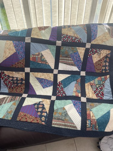 Handmade patchwork quilt - patchwork,