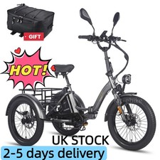 2025 HOT FAFREES 20 in Folding Electric Trike Cargo Tricycle Electric bike 21AH