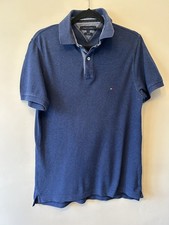 Blue Mens Polo Shirt Slim Fit