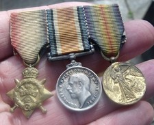 A PERIOD MINIATURE WW1 1914