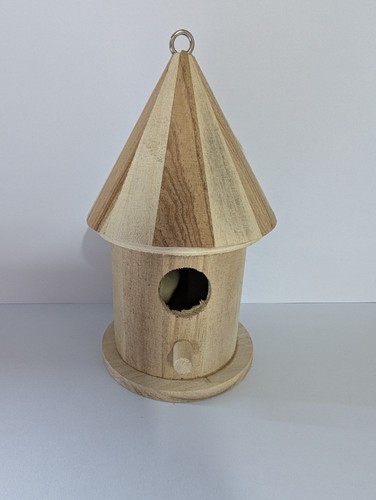 Wooden bird feeder house - wooden,