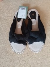 BNWT H&M Black Knot Flat Shoes
