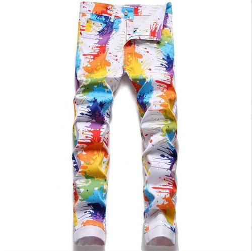Mens white denim - denim, color