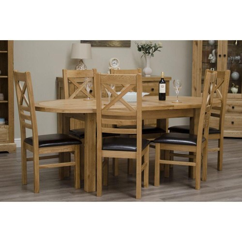 Solid oak oval - solid, extending