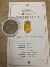 ISLE OF MAN 1997 GOLDEN 50th WEDDING ANNIVERSARY ONE CROWN COIN IN CASE WITH COA