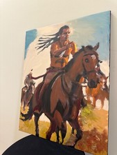 Crazy horse original painting - original,
