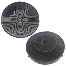 Round Carbon Filter Pair for ELICA CFC0038668 Cooker Hood Extractor - Pack of 2