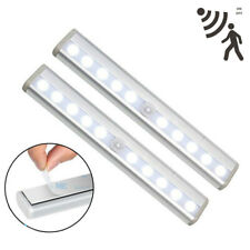 Wireless Battery Powered PIR Motion Sensor 10 LED Night Light Lamp Wall Wardrobe