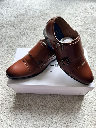 Men brown leather - brown, formal