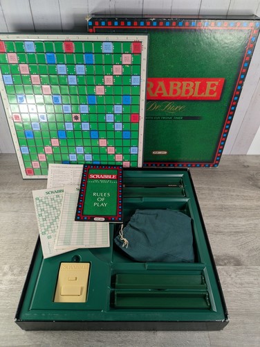 Scrabble deluxe board game - scrabble,