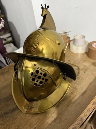 Medieval steel gladiator - steel,