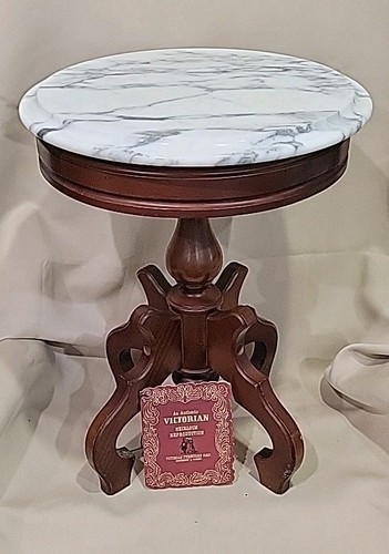Antique marble top - top, mahogany
