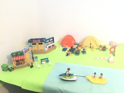 Playmobil large campsite with - large,