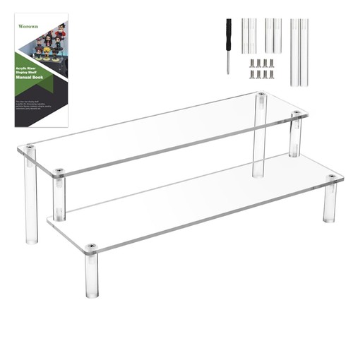 Acrylic riser shelf tier - acrylic,