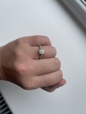 9ct White Gold .34 Point Diamond Engagement Ring