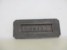 Vintage Iron Letterbox Letter Box Post Slot Old Antique